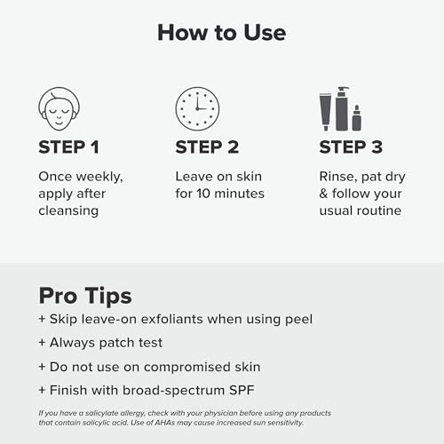 Buy now Paula's Choice Skin Perfecting 25% AHA + 2% BHA Face Exfoliant Peel, Facial Exfoliant Peel Rinse Off Treatment, All Skin Types, Fragrance-Free, 1 Oz at indiglob india