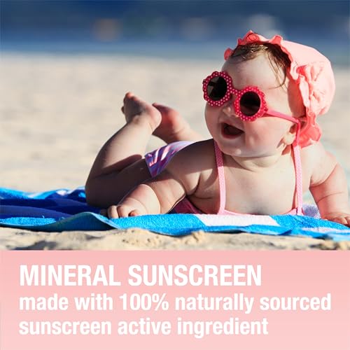 Buy now Neutrogena Pure & Free Baby Mineral Sunscreen Lotion with Broad Spectrum SPF 50 & Zinc Oxide, Water-Resistant, Hypoallergenic & Tear-Free Baby Sunscreen, 3 fl. oz, 3 pk at indiglob india