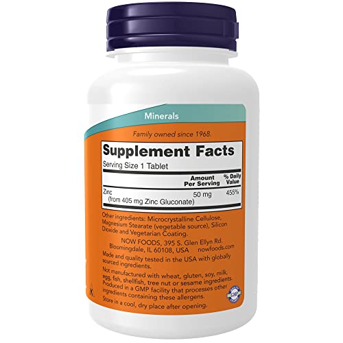 Buy now Now Foods, (2 Pack) Zinc, 50 mg, 250 Count (Pack of 2) at indiglob india