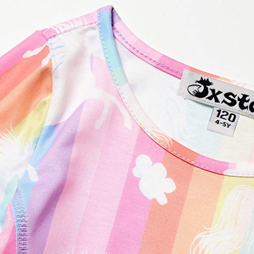 Buy now Striped Unicorn Dresses Matching Doll&Girls Birthday Outfit 4t 5t at indiglob india