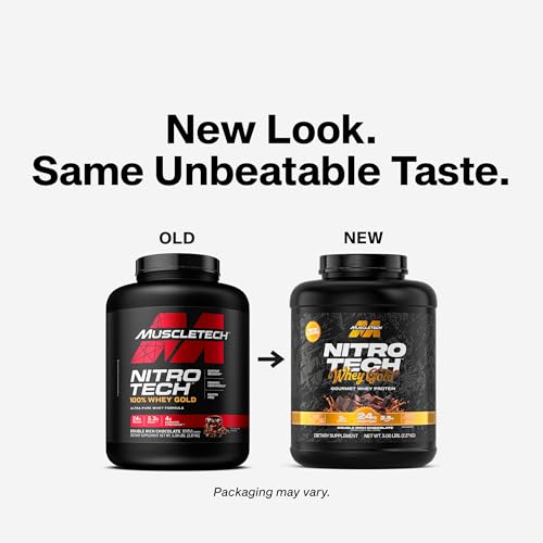 Buy now Muscletech Whey Protein Powder (Double Rich Chocolate, 5LB) - Nitro-Tech Whey Protein Isolate Smoothie Mix for Lean Muscle & Recovery - 24g of Whey Gold Protein for Women & Men - Packaging May Vary at indiglob india