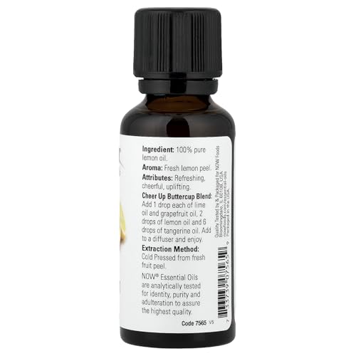 Buy now Now Foods Essential Oils Lemon, 1 fl oz 30 ml (7565) at indiglob india