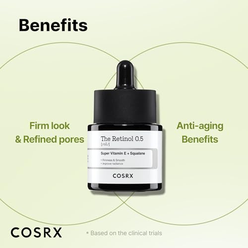 Buy now COSRX Retinol 0.5 Oil, Anti-aging Serum with 0.5% Retinoid Treatment for Face, Reduce Wrinkles, Fine Lines, Gentle Skincare for Day & Night, Not Tested on Animals, Korean Skin Care at indiglob india