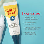 Buy now Burt's Bees Cold Sore Treatment and Medicated Lip Balm, With Menthol and Eucalyptus Oil, Natural Origin Skincare, 2 Tubes, 0.07 oz./0.15 oz. at indiglob india
