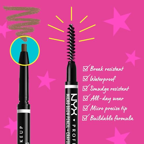 Buy now NYX PROFESSIONAL MAKEUP Micro Brow Pencil, Precise Eyebrow Pencil - Ash Blonde at indiglob india