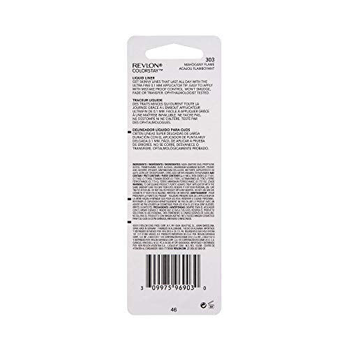 Buy now Revlon Skinny Liquid Eyeliner, ColorStay Eye Makeup, Waterproof, Smudge-proof, Longwearing with Ultra-Fine Tip, Mahogany Flame, 0.08 oz at indiglob india