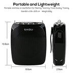 Buy now SHIDU S615 Wireless Voice Amplifier, 10W Portable Mini Amplifier with AUX Connectivity, Rechargeable for Teachers, Tour Guides, Coaches, Yoga Fitness Instructors at indiglob india