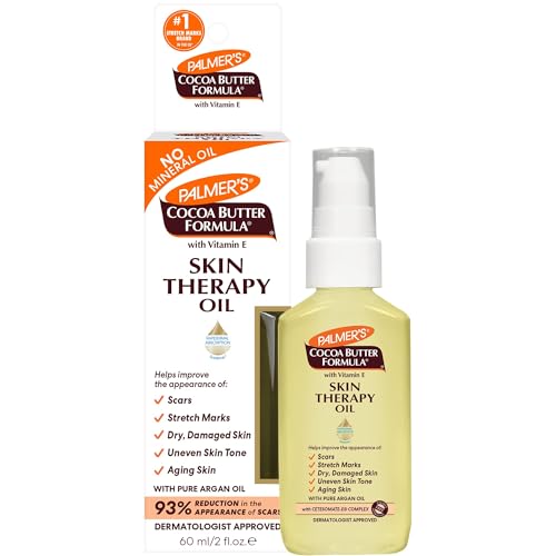 Buy now Palmer's Cocoa Butter Formula Skin Therapy Moisturizing Body Oil with Vitamin E & Pure Argan Oil, Deep Body Moisturizer for Dry, Damaged Skin, Scars or Stretch Marks, 2 Ounces at indiglob india