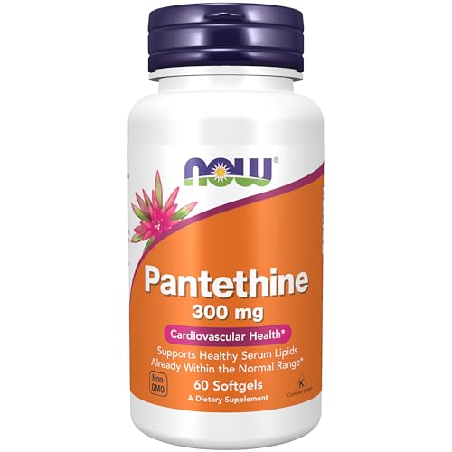 Buy now NOW Foods Supplements, Pantethine (Coenzyme A Precursor) 300 mg, Cardiovascular Health*, 60 Softgels at indiglob india