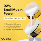 Buy now COSRX Snail Mucin 92% Face Moisturizer, 3.52 Oz, Lightweight Moisturing Cream for Soft, Glowy Skin, Korean Skin Care, Korean Moisturizer Face Cream at indiglob india