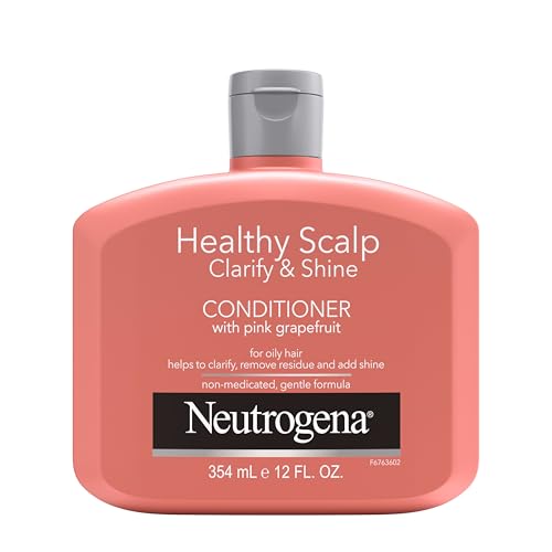 Buy now Neutrogena Exfoliating Healthy Scalp Clarify & Shine Conditioner for Oily Hair and Scalp, Anti-Residue Conditioner with Pink Grapefruit, Paraben & Phthalate-Free, Color-Safe, 12oz at indiglob india