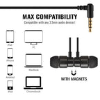 Buy now UliX Rider Wired Earbuds in-Ear Headphones, Earphones with Microphone, 5 Years Warranty, with Anti-Tangle Cable, Ear Buds for iPhone, iPad, Samsung, School Students, Kids, Women, Small Ears at indiglob india