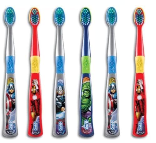 Buy now Oral-B Kids Spider Man Toothbrush for Little Children Ages 3+ Years Old, Extra Soft, Pack of 6 at indiglob india