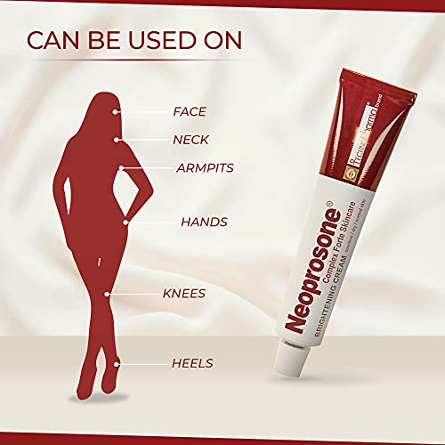 Buy now Neoprosone, Skin Brightening Cream | 1.7 Fl oz / 50 ml | Fade Dark Spots on: Face, Elbows, Knees, Body | with Alpha Arbutin, Lactic Acid, Castor Oil at indiglob india
