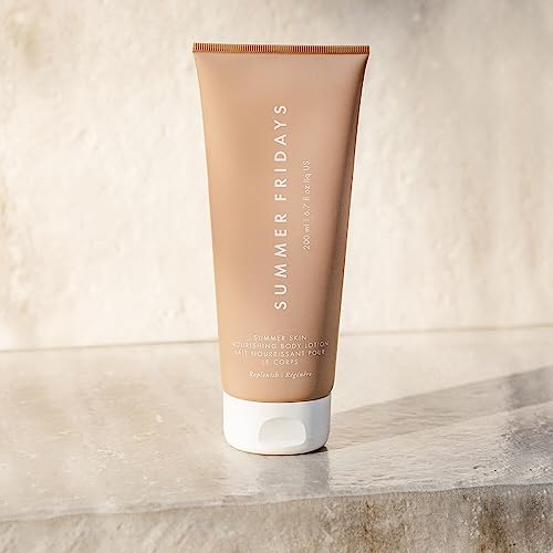 Buy now Summer Fridays Summer Silk Nourishing Body Lotion - Hydrating Body Lotion with Hyaluronic Acid, Shea Butter, Grapeseed Oil, and Cocoa Butter - Non-Greasy Moisturizer for Dry Skin (6.7 Fl Oz) at indiglob india