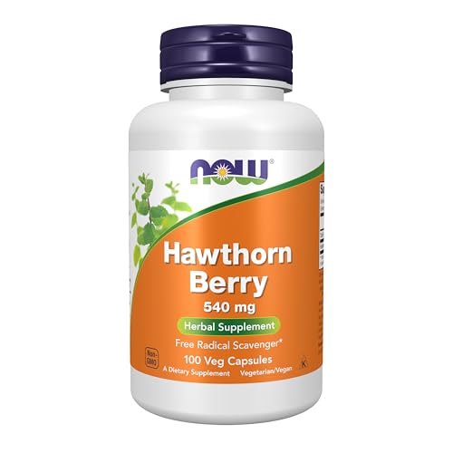 Buy now NOW Foods Supplements, Hawthorn Berry 540 mg, Free Radical Scavenger*, Herbal Supplement, 100 Veg Capsules at indiglob india