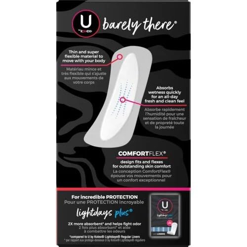 Buy now U by Kotex Barely There Thin Lines - 50 ct, Pack of 3 at indiglob india