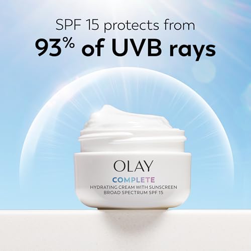Buy now Olay Face Moisturizer Complete All Day UV Moisture Cream with Sunscreen SPF 15, Normal Skin, 2 Fl Oz (Pack of 3) at indiglob india