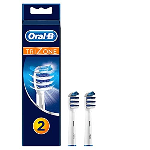 Buy now Oral-B Trizone Toothbrush Heads Replacement Refills for Electric Rechargeable Toothbrush, Bristles Sweep in-Between Teeth for a Deep Clean, Pack of Two at indiglob india