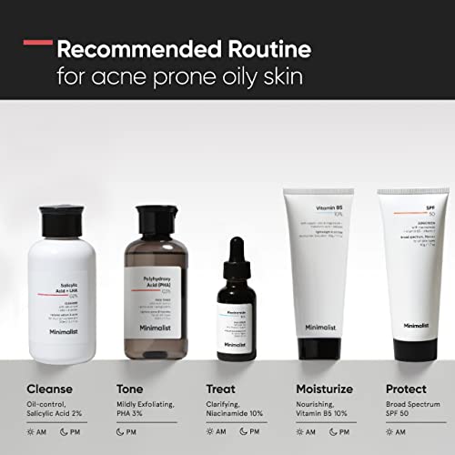 Buy now Minimalist 2% Salicylic Acid Face Wash for Oily, Acne Prone Skin | Anti Acne Face Wash With LHA & Zinc | Sulphate free Gentle BHA Liquid Exfoliant | For Women & Men | 3.4 Fl Oz / 100 ml at indiglob india
