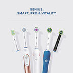 Buy now Oral-B 3D White Electric Toothbrush Head with CleanMaximiser Technology, Angled Bristles for Deeper Plaque Removal, Pack of 4, White at indiglob india