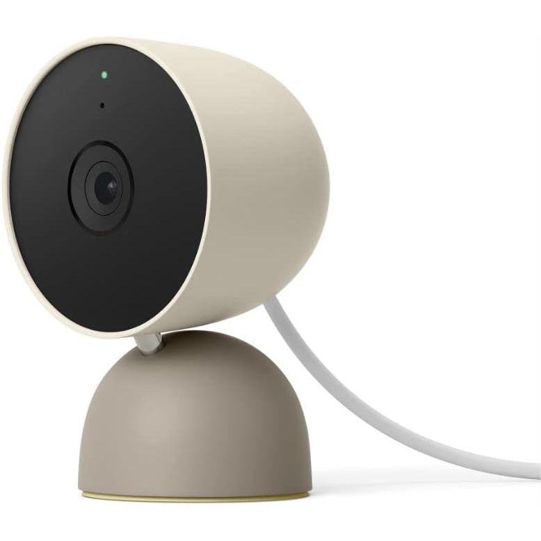 Buy now Google indoor Nest Security Cam 1080p (Wired) - 2nd Generation - Snow 1 Count (Pack of 1) Linen Security Cam (Wired) - 2nd Gen at indiglob india