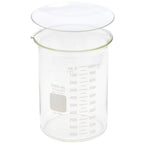 Buy now Corning Pyrex 1000-1L, 1000ml Glass Beaker with Corning Pyrex 9985-125, 125mm Watch Glass, Low Form Griffin, Double Scale (Single) at indiglob india