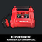 Buy now CRAFTSMAN 12A Car Battery Charger and Maintainer, 4-in-1 Solution, Battery Tester, for 6V/12V Power Sport, Automotive, and Marine Batteries, CMXCESM258 at indiglob india