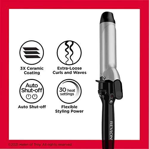Buy now Revlon Perfect Heat Triple Ceramic Curling Iron | For Silky Smooth Loose Curls (1-1/2 in) at indiglob india