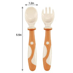 PandaEar 6-Pack Baby Bendable Spoons and Forks Set - 360° Flexible Training Utensils for Self-Feeding & BLW - BPA Free, No Spring-Back, Easy Grip for Left/Right Handed Toddlers