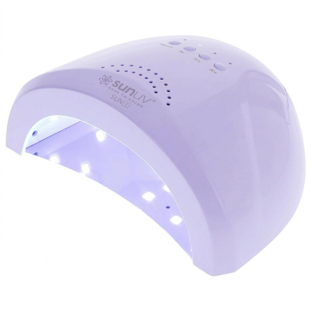 SUNUV UV LED Nail Lamp, Gel Light for Nail Polish UV Dryer SUNONE White | Professional Fast Curing Lamp for All Gel Polishes, 3 Timers, Auto Sensor, Removable Base, Home DIY Salon Tool, Ideal Gift