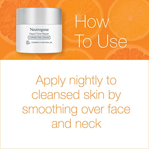 Buy now Neutrogena Rapid Tone Repair Retinol + Vitamin C Face Moisturizer, Dark Spot Corrector, Anti-Aging Face Cream for Even Tone 1.7 oz + Trial Size Hydro Boost Facial Cleanser, 0.5 fl. oz at indiglob india