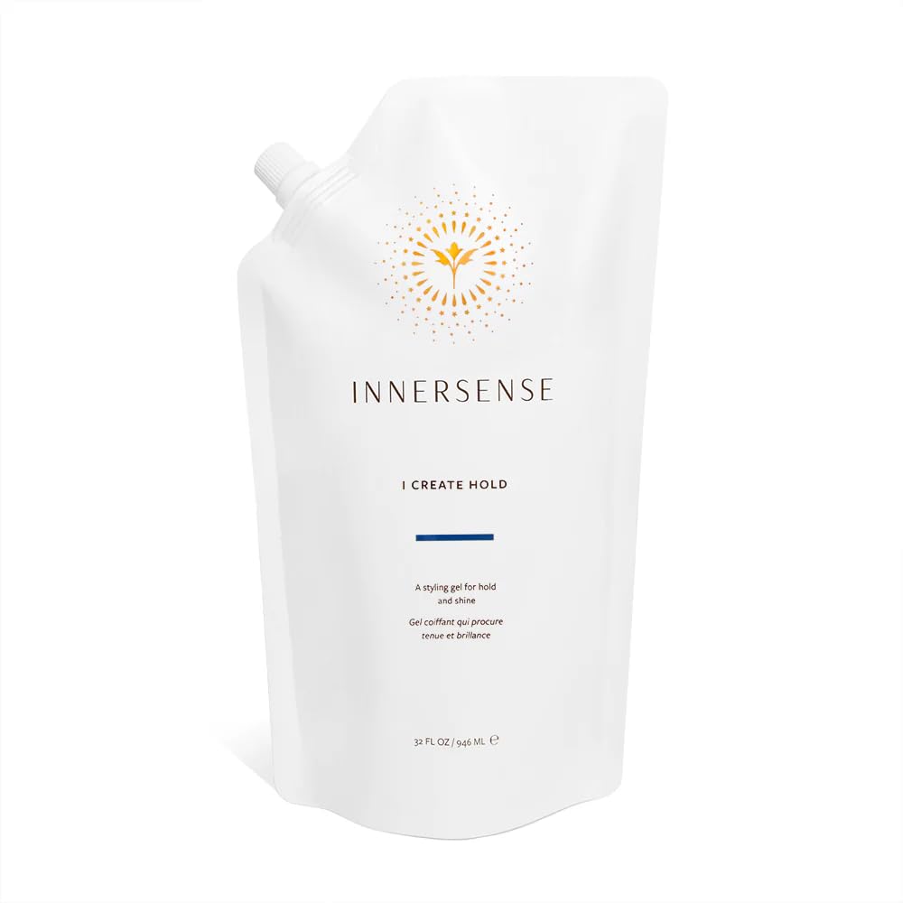 INNERSENSE Organic Beauty - I Create Hold Styling Gel (10oz) | Firm, Flexible Hold + All-Day Curl Definition | No Crunch, Flakes or Buildup | Non-Toxic, Cruelty-Free, Clean Styling