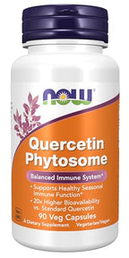 Buy now Now Foods Supplements, Quercetin Phytosome 250mg, Balanced Immune System, 90 Vcaps at indiglob india