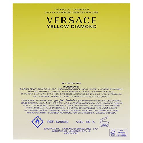 Buy now Yellow Diamond by Versace for Women 3.0 oz Eau de Toilette Spray at indiglob india