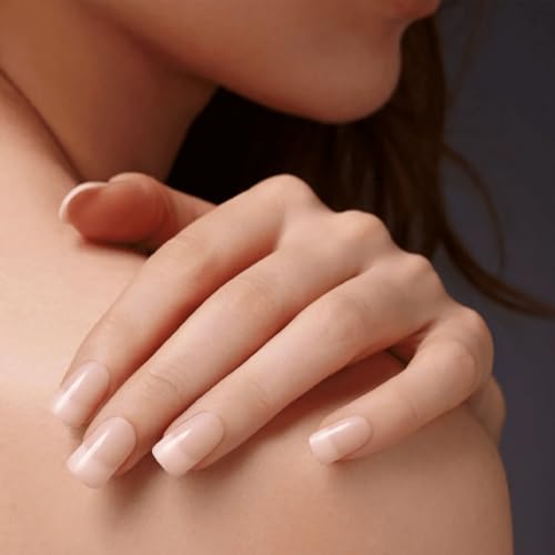 Buy now Kiss Salon Acrylic Nude French 28 Count Medium Length Flat (Pack of 3) at indiglob india