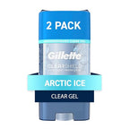 Buy now Gillette Antiperspirant and Deodorant for Men, 72hr Sweat & Odor Protection, Long Lasting Freshness, Anti-White Mark Technology, Clear Gel, Arctic Ice Scent, 3.8 oz (Pack of 2) at indiglob india