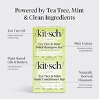 Buy now Kitsch Clarifying Tea Tree Shampoo and Conditioner Set â€“ Shampoo & Conditioner Bar for Women and Men, Scalp & Oil Control Hair Care â€“ Free of Paraben, Sulfate & Silicone â€“ Made in USA - 2 pcs at indiglob india