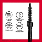 Buy now REVLON Perfect Heat Ceramic Curling Iron Brush, Black, 3/4" at indiglob india
