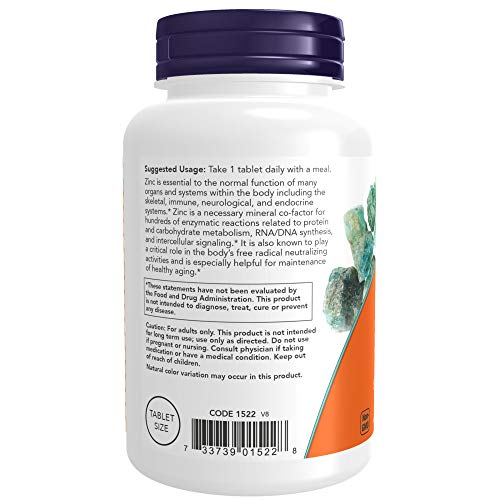 Buy now Now Foods, (2 Pack) Zinc, 50 mg, 250 Count (Pack of 2) at indiglob india