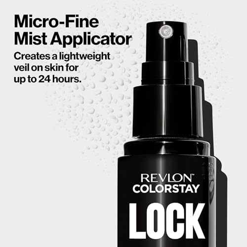 Buy now Revlon Colorstay 24 Hr Lock Setting Mist, Keeps Face Makeup from Melting & Fading, Mattifying, Blurring & Oil Absorbing Spray, Transfer-Proof & Mask Friendly, 1.9 fl oz at indiglob india