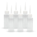 BlingKingdom 6 PCS 50 ml Squeeze Applicator Bottles for Paint, Soft PE