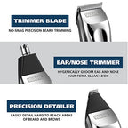 Buy now Wahl USA Rechargeable Lithium Ion All in One Beard Trimmer for Men with Detail and Ear & Nose Hair Trimmer Attachment Æ’?? Model 9854-600B at indiglob india