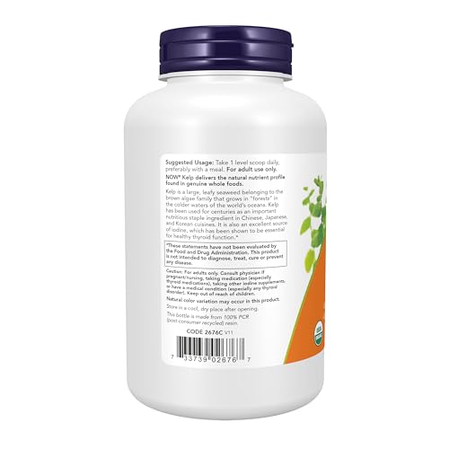 Buy now NOW Supplements, Kelp Powder, Certified Organic, Excellent Source of Iodine, Super Green, 8-Ounce at indiglob india