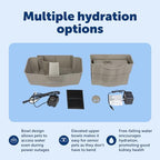 Buy now PetSafe Drinkwell Multi-Tier Pet Fountain - Encourages Hydration for Cats & Dogs - Large-Capacity Waterer - Double Tier - Filtered Fountain with Carbon Filter - 100 oz Water Capacity at indiglob india