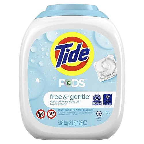 Buy now Tide PODS Free & Gentle Laundry Detergent Soap Pacs, 20 Count, Tide PODS Laundry Detergent at indiglob india