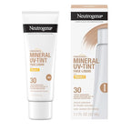 Buy now Neutrogena Purescreen+ Tinted Sunscreen for Face with SPF 30, Broad Spectrum Mineral Sunscreen with Zinc Oxide and Vitamin E, Water Resistant, Fragrance Free, Medium, 1.1 fl oz at indiglob india