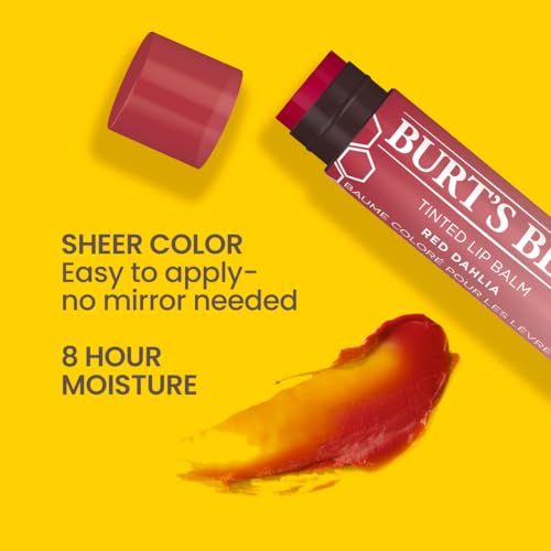 Buy now Burt's Bees Tinted Lip Balm Red Dahlia Blister 0.15oz at indiglob india