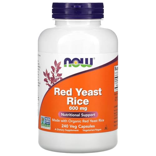 Buy now NOW Foods Red Yeast Rice 600 mg, 240 Count (Pack of 1) at indiglob india