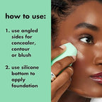 Buy now e.l.f. Angled Silicone Face Sponge, Angled Design For Cream & Liquid Blush, Bronzer, Foundation & Concealer, Vegan & Cruelty-free at indiglob india